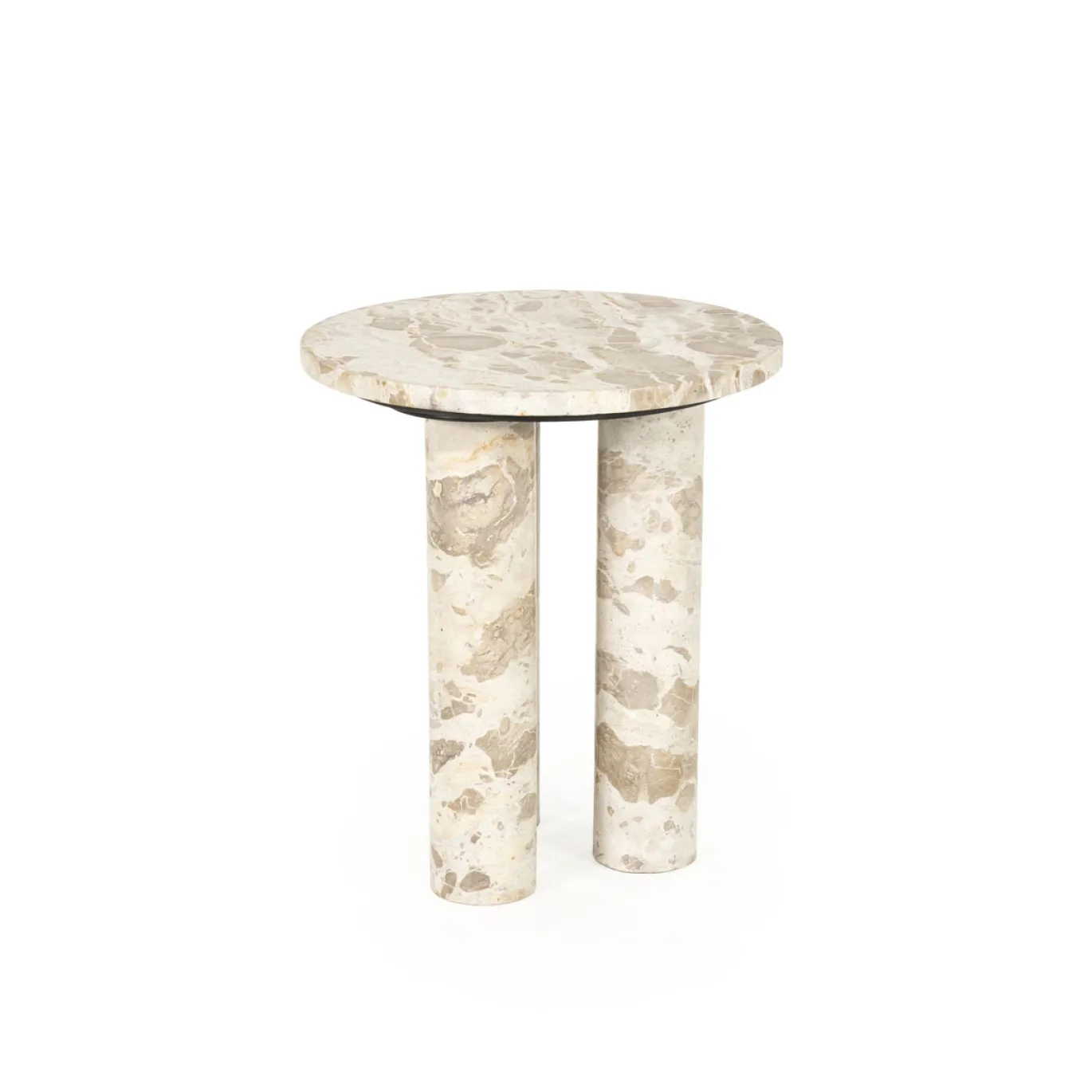 By-Boo Bijzetttafel Marmo Taupe