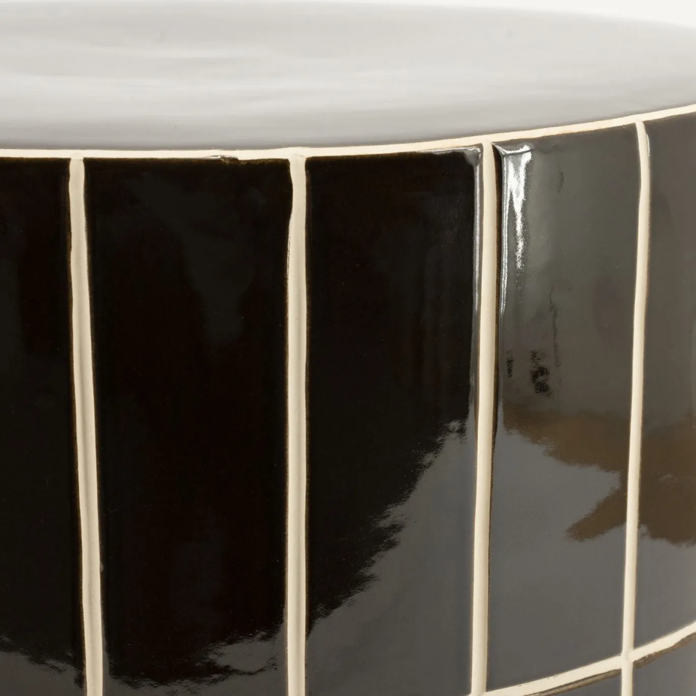 By-Boo Bijzetttafel Tiletastic 1 Bruin