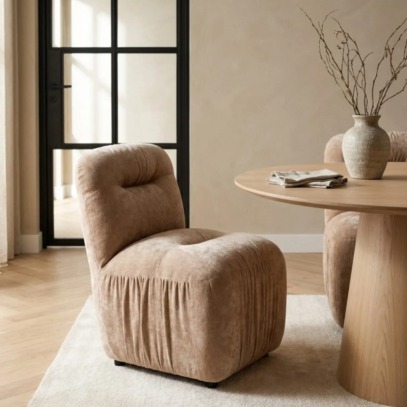 By-Boo Eetkamerstoel Nook Beige