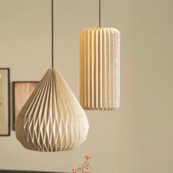 By-Boo Hanglamp Zuki 3 Papier Linnen Naturel