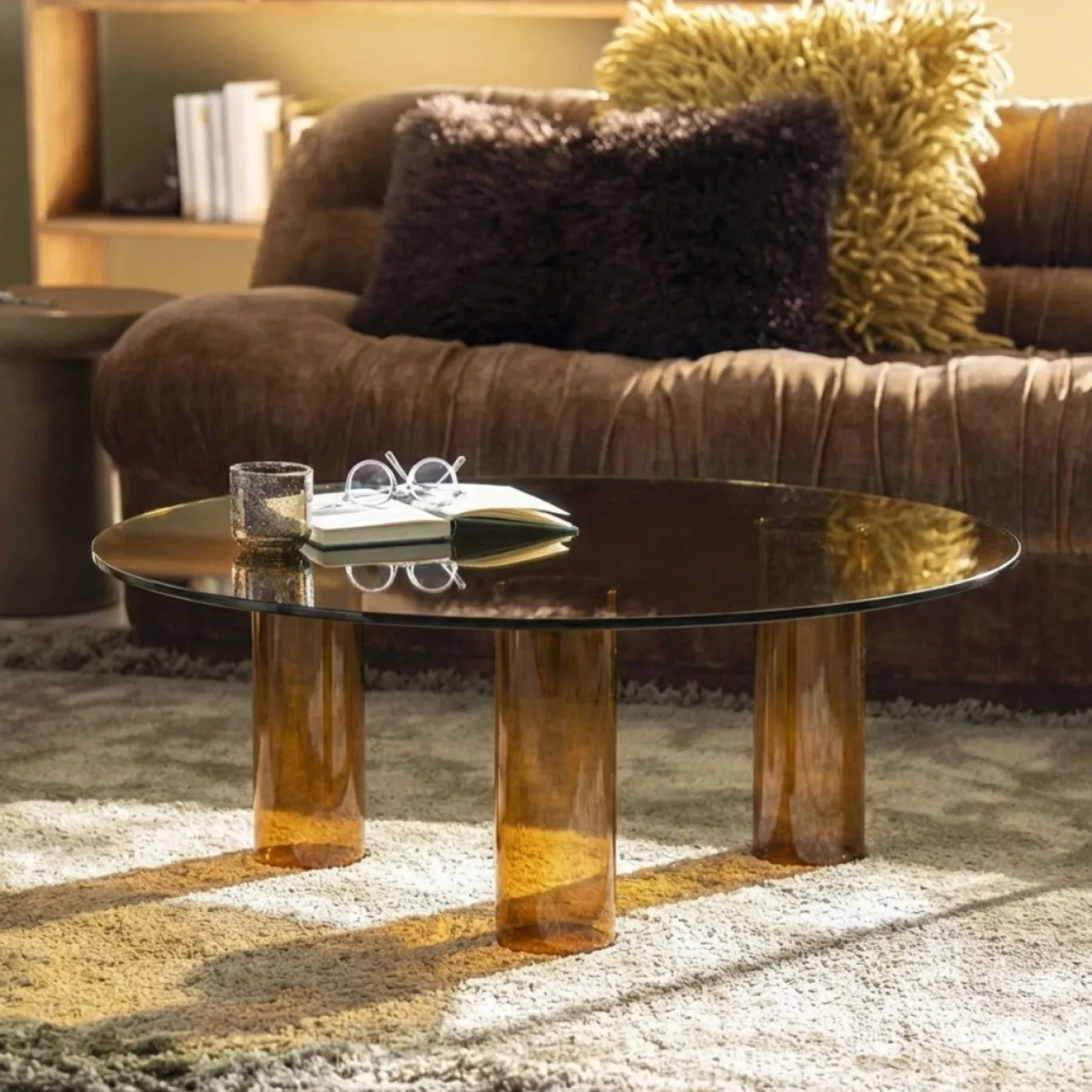 By-Boo Salontafel Aero Smoked Glas