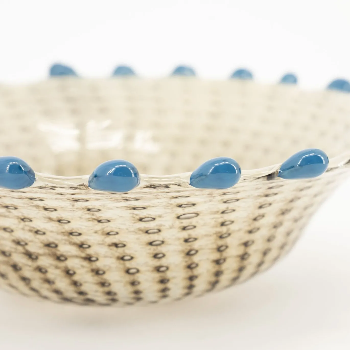 By-Boo Schaal Dapple Créme/Blauw