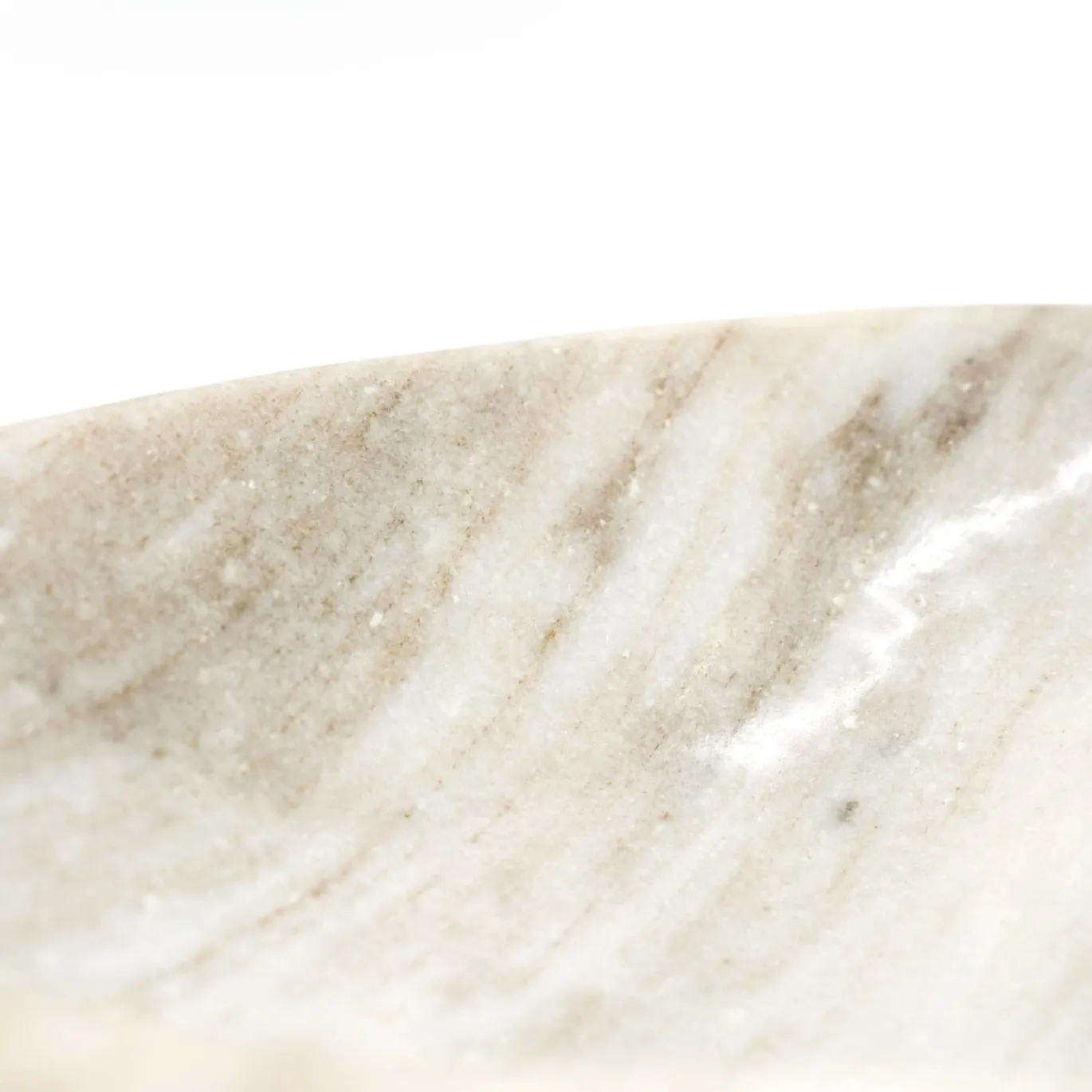 By-Boo Schaal Grigio Marmer Beige