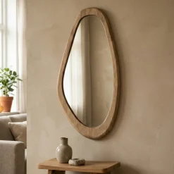 By-Boo Spiegel Laban Small Hout Naturel