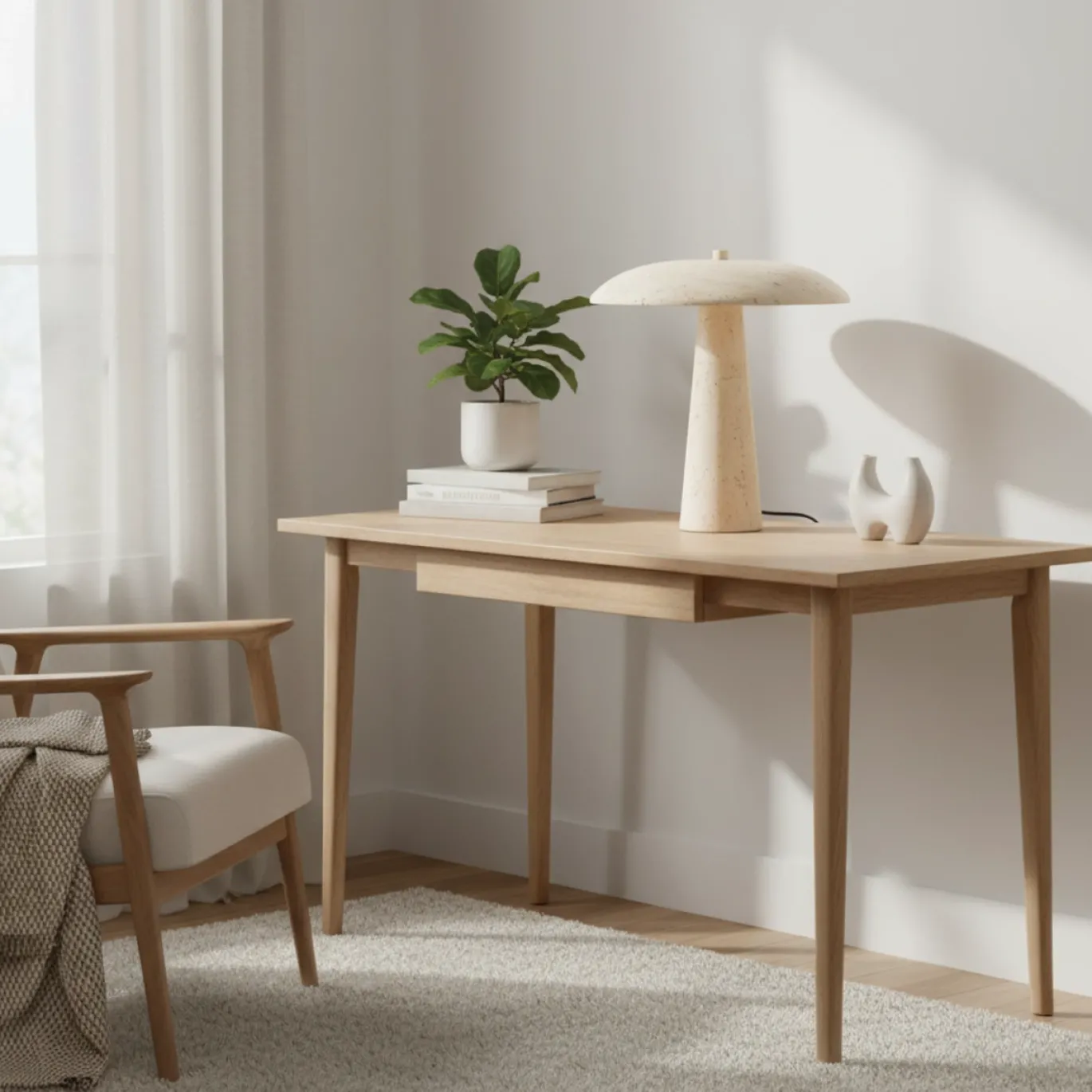 By-Boo Tafellamp Trave Beige