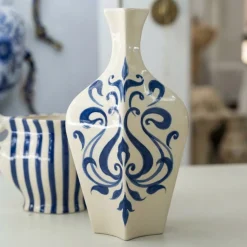By-Boo Vaas Blu 1 Créme/Blauw