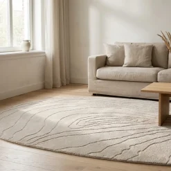 By-Boo Vloerkleed Pebble Beige