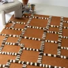 By-Boo Vloerkleed Stripescape Caramel