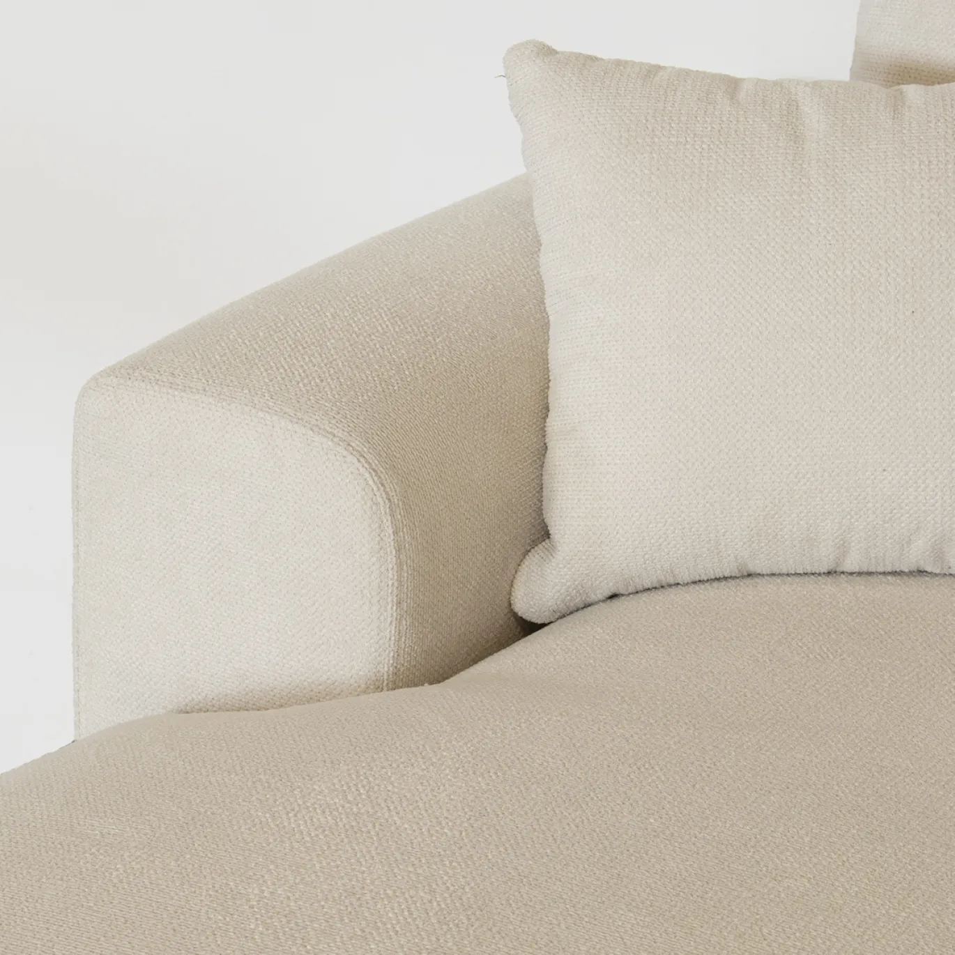 Chaise Longue Bank Bordeaux 3-zits Links Beige - Giga Meubel