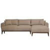 Chaise Longue Bank Bordeaux 3-zits Rechts Taupe - Giga Meubel