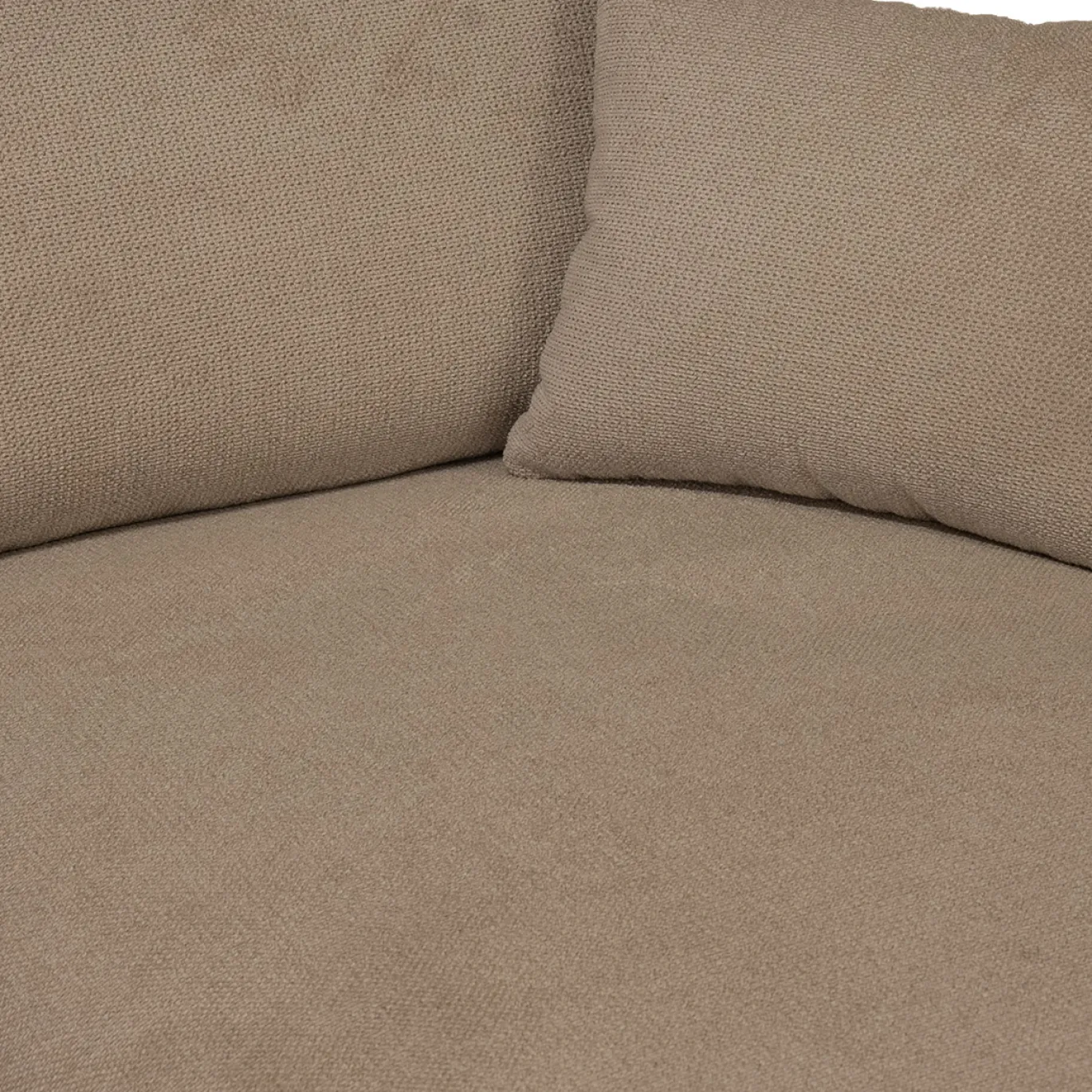 Chaise Longue Bank Bordeaux 3-zits Rechts Taupe - Giga Meubel