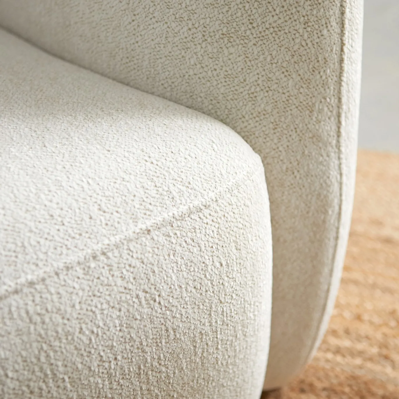 Chaise Longue Bank Cloud Links Raven Off-White