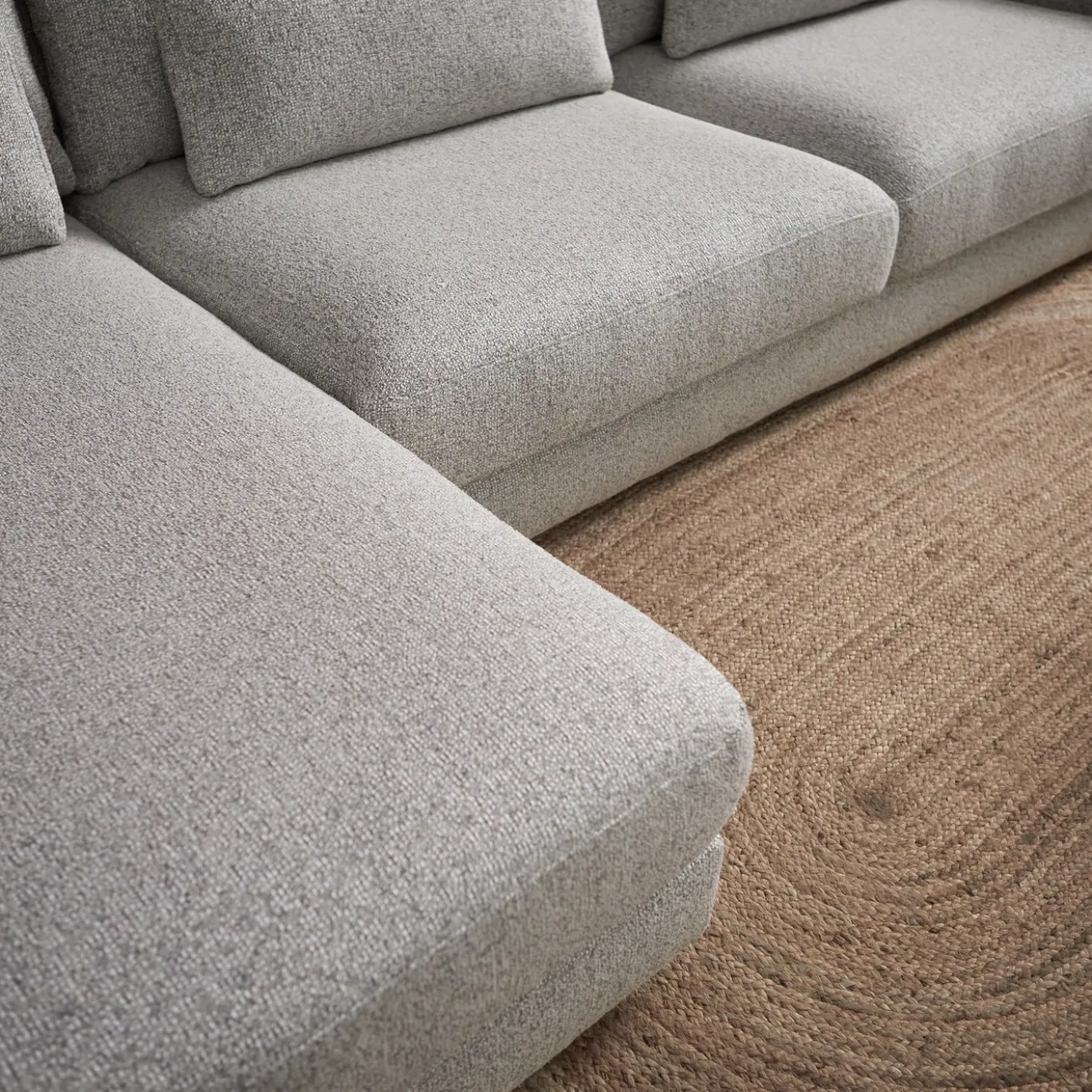 Chaise Longue Bank Como Links Puente Lichtgrijs