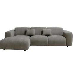 Chaise Longue Bank Dijon 3-zits Links Taupe - Giga Meubel
