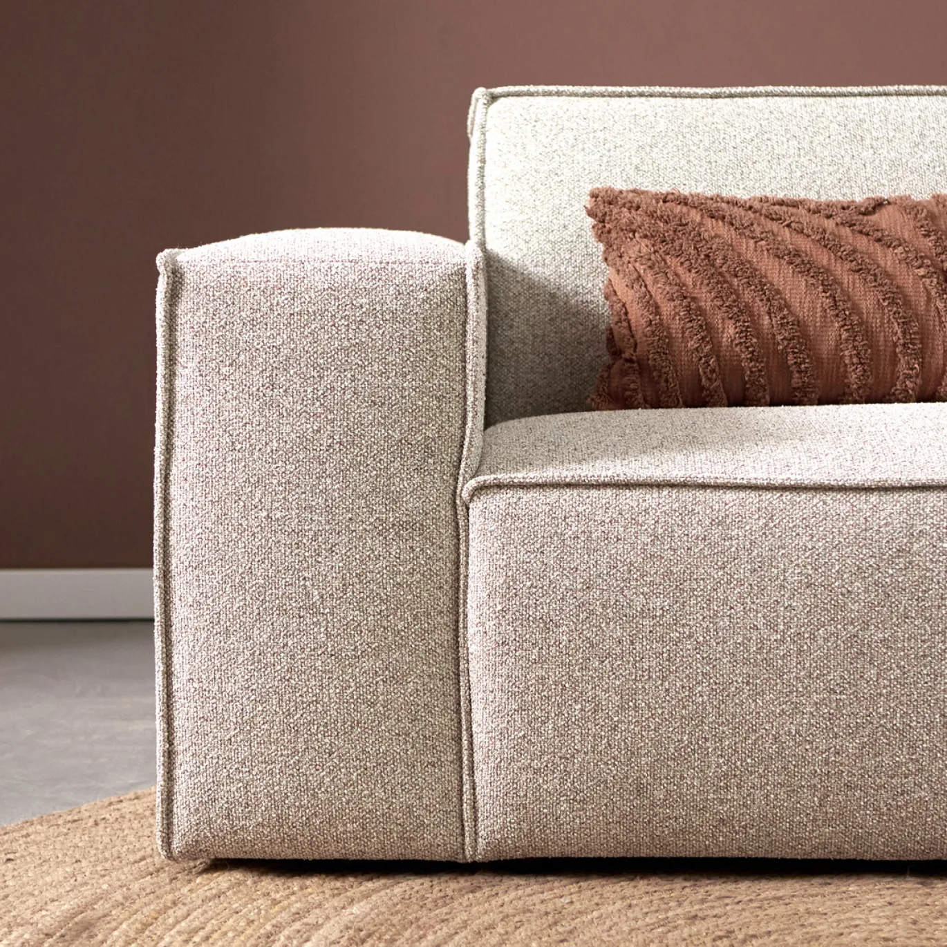 Chaise Longue Bank Play Rechts Serenity Beige