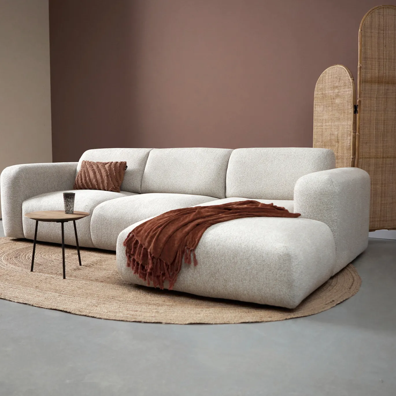 Chaise Longue Bank Soul Rechts Sole Beige