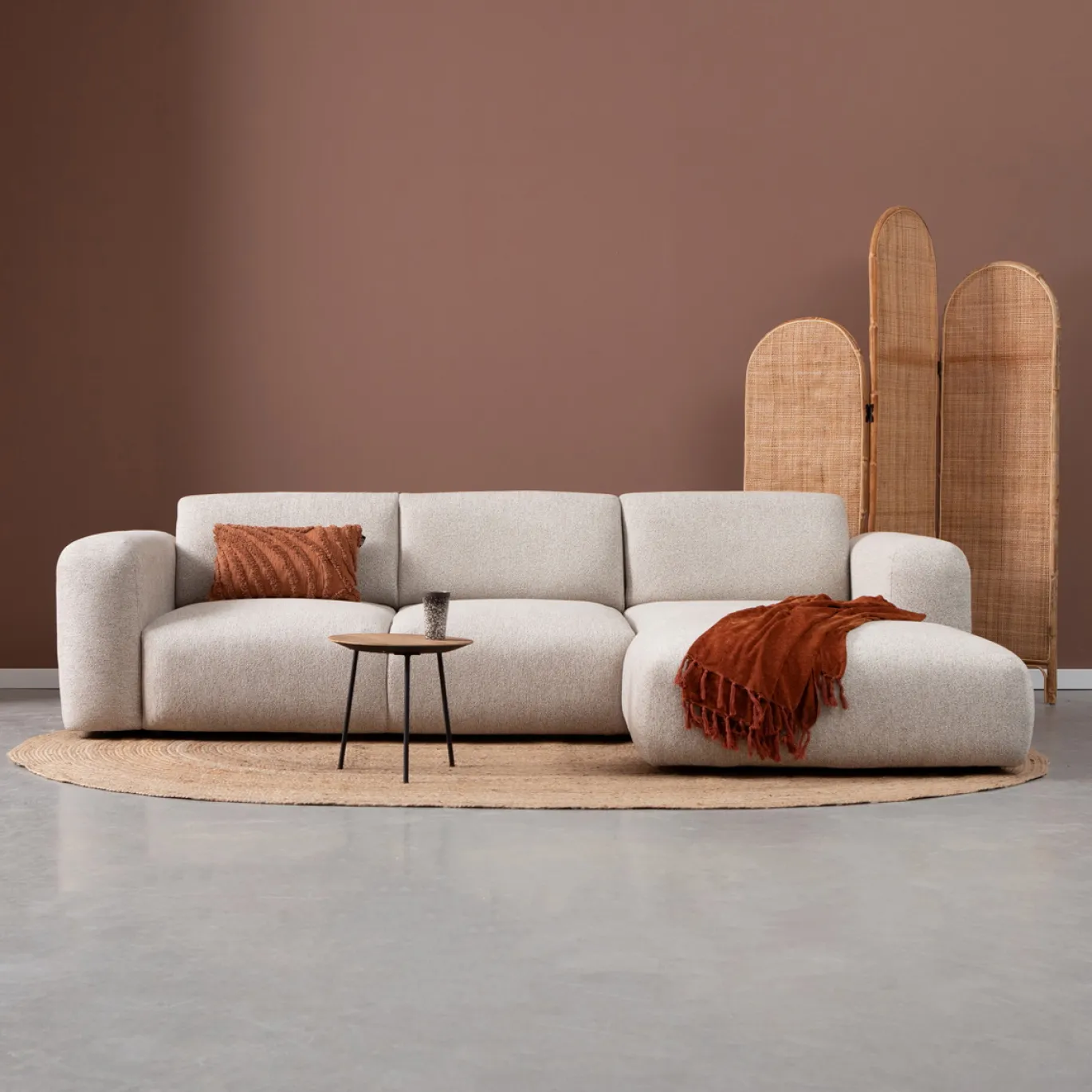 Chaise Longue Bank Soul Rechts Sole Beige