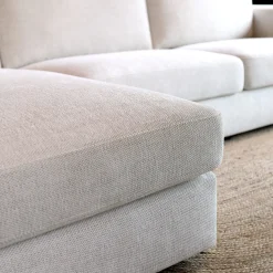 Chaise Longue Bank Uno Links Modesto Lichtgrijs