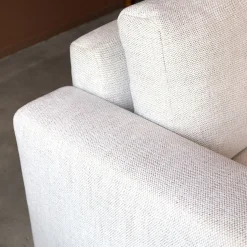Chaise Longue Bank Uno Rechts Modesto Lichtgrijs