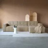 Chaise Longue Bank Wave Rechts Now or Never Taupe