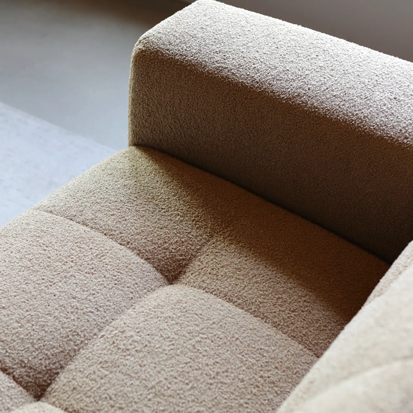Chaise Longue Bank Wave Rechts Now or Never Taupe