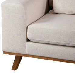 Chaise Longue Bank 3-Zits Grande Japandi Beige Rechts - Giga Meubel