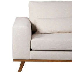 Chaise Longue Bank 3-Zits Grande Japandi Beige Rechts - Giga Meubel