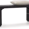 Coco Maison Bankje Lino Zwart 96cm