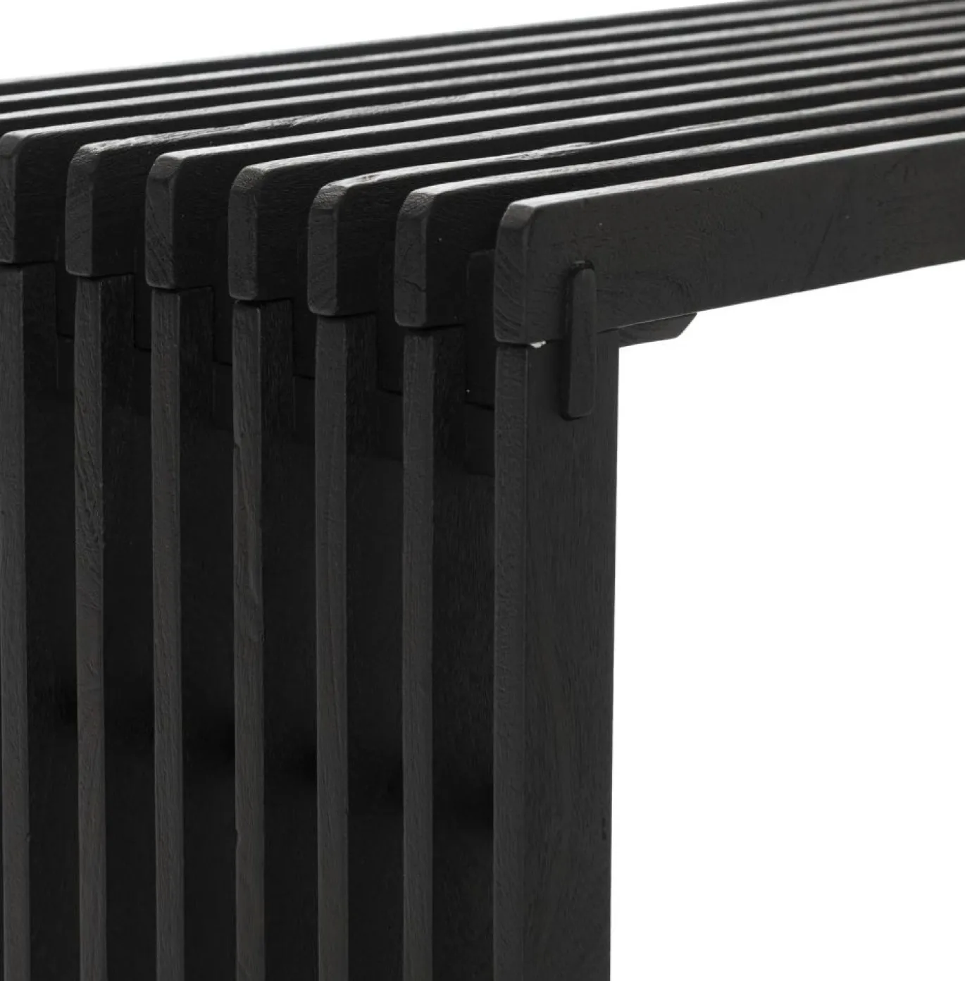 Coco Maison Bankje Lino Zwart 96cm
