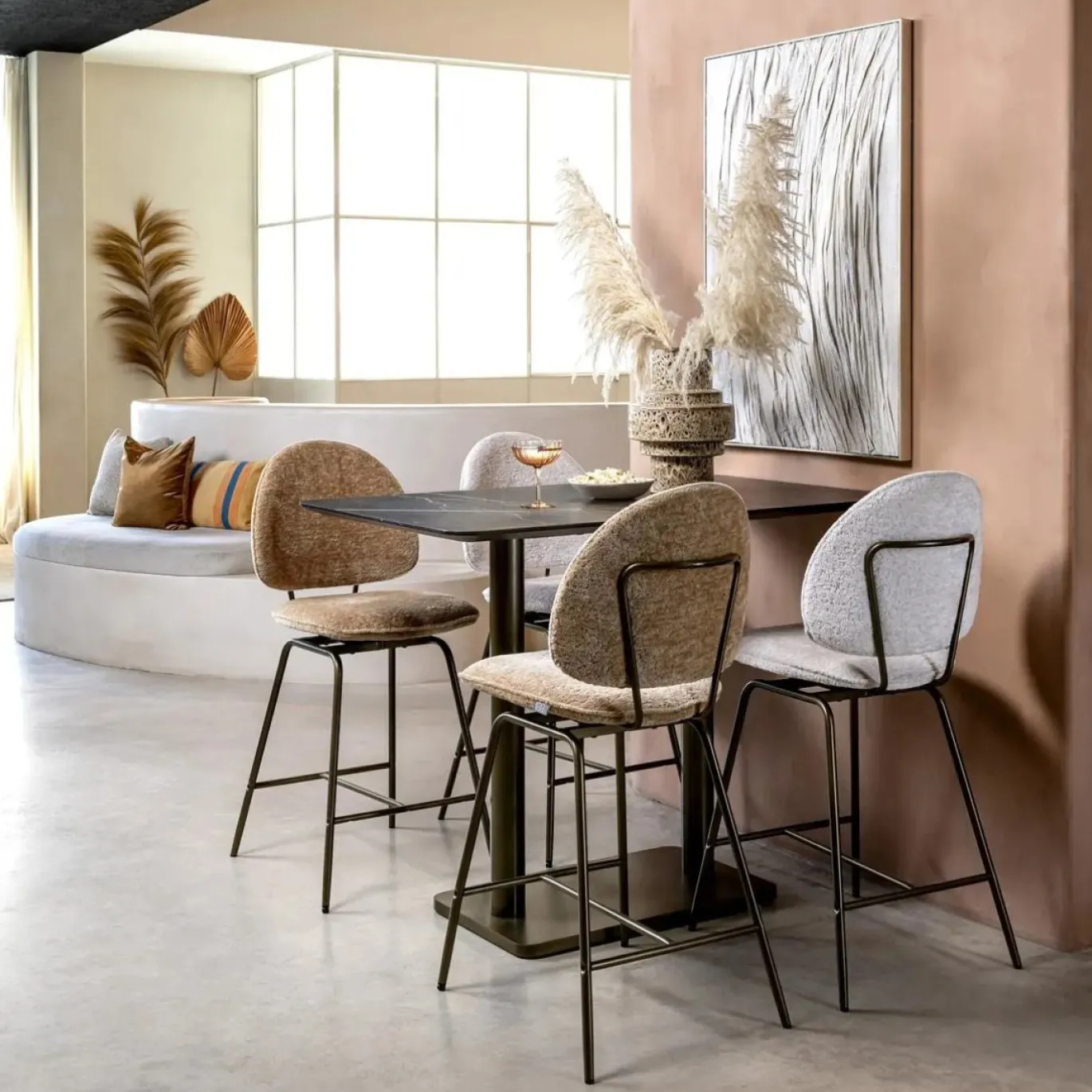 Coco Maison Barstoel Kjel Okergeel