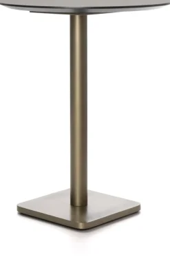 Coco Maison Bartafel Brest Marmer Lichtgrijs/Goud Ø80cm