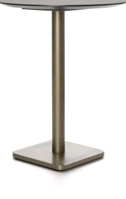 Coco Maison Bartafel Brest Marmer Lichtgrijs/Goud Ø80cm