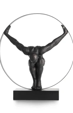 Coco Maison Beeld Circle Man 58cm Zwart