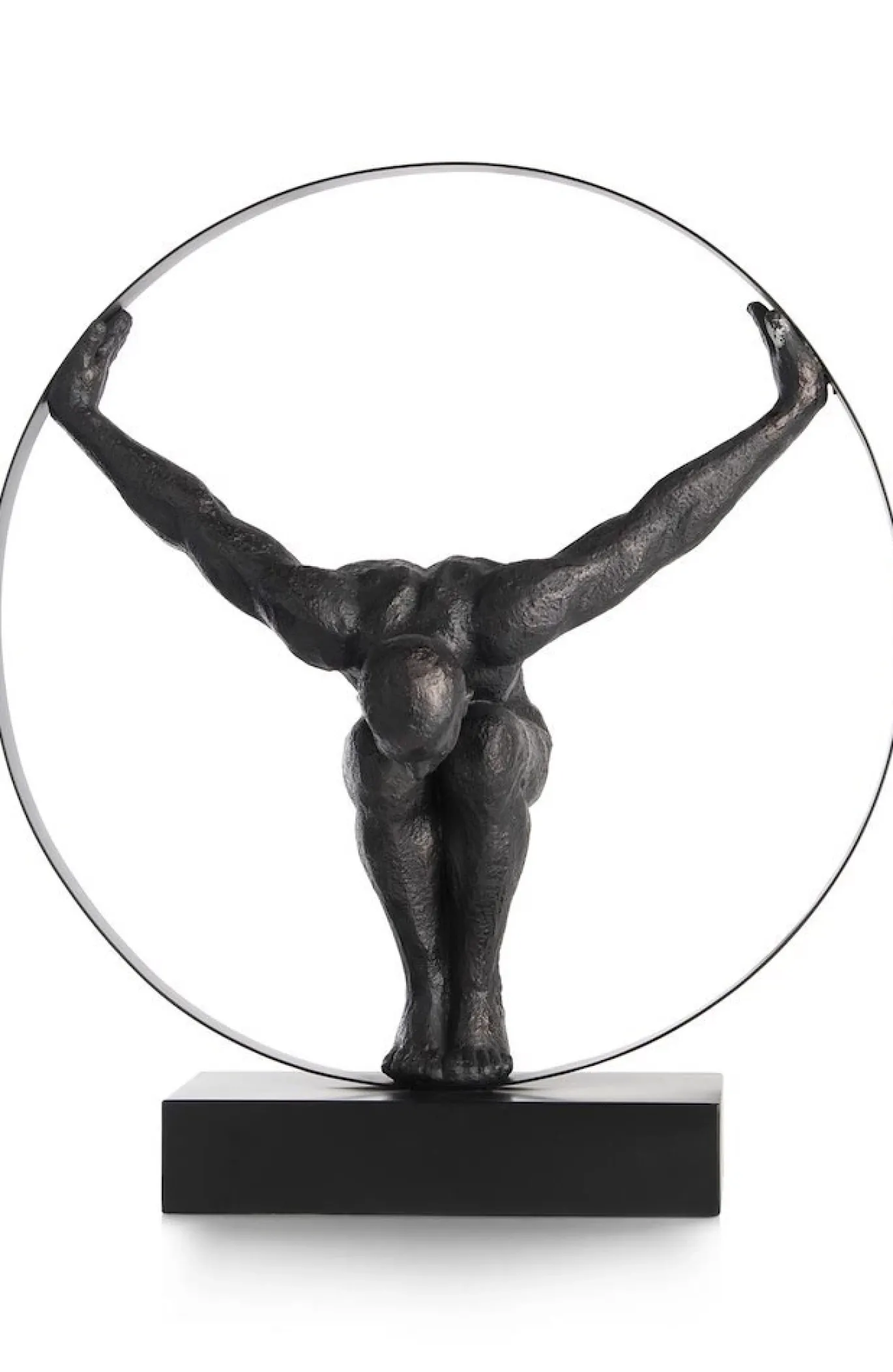 Coco Maison Beeld Circle Man 58cm Zwart