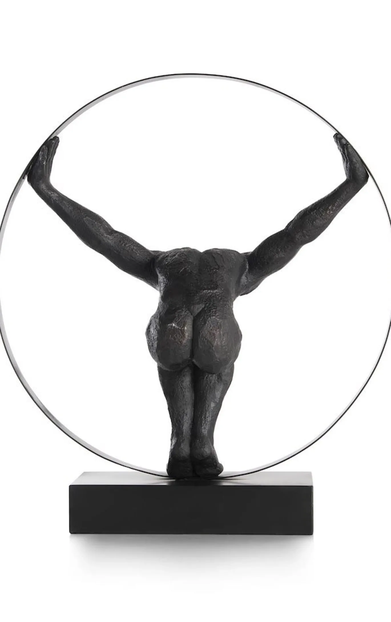 Coco Maison Beeld Circle Man 58cm Zwart