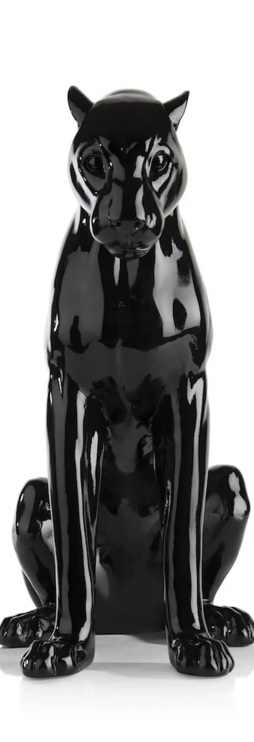Coco Maison Beeld Sitting Leo 47cm Zwart