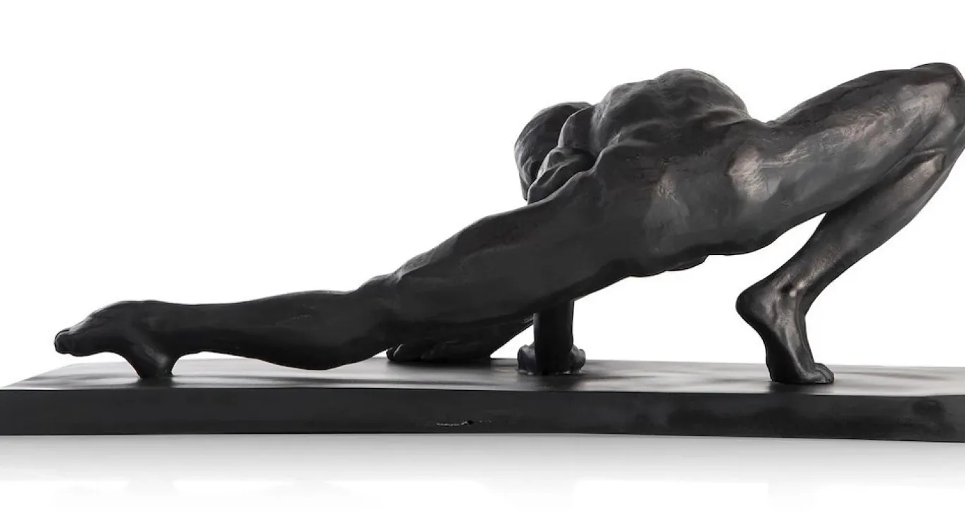 Coco Maison Beeld Stretching 19cm Zwart