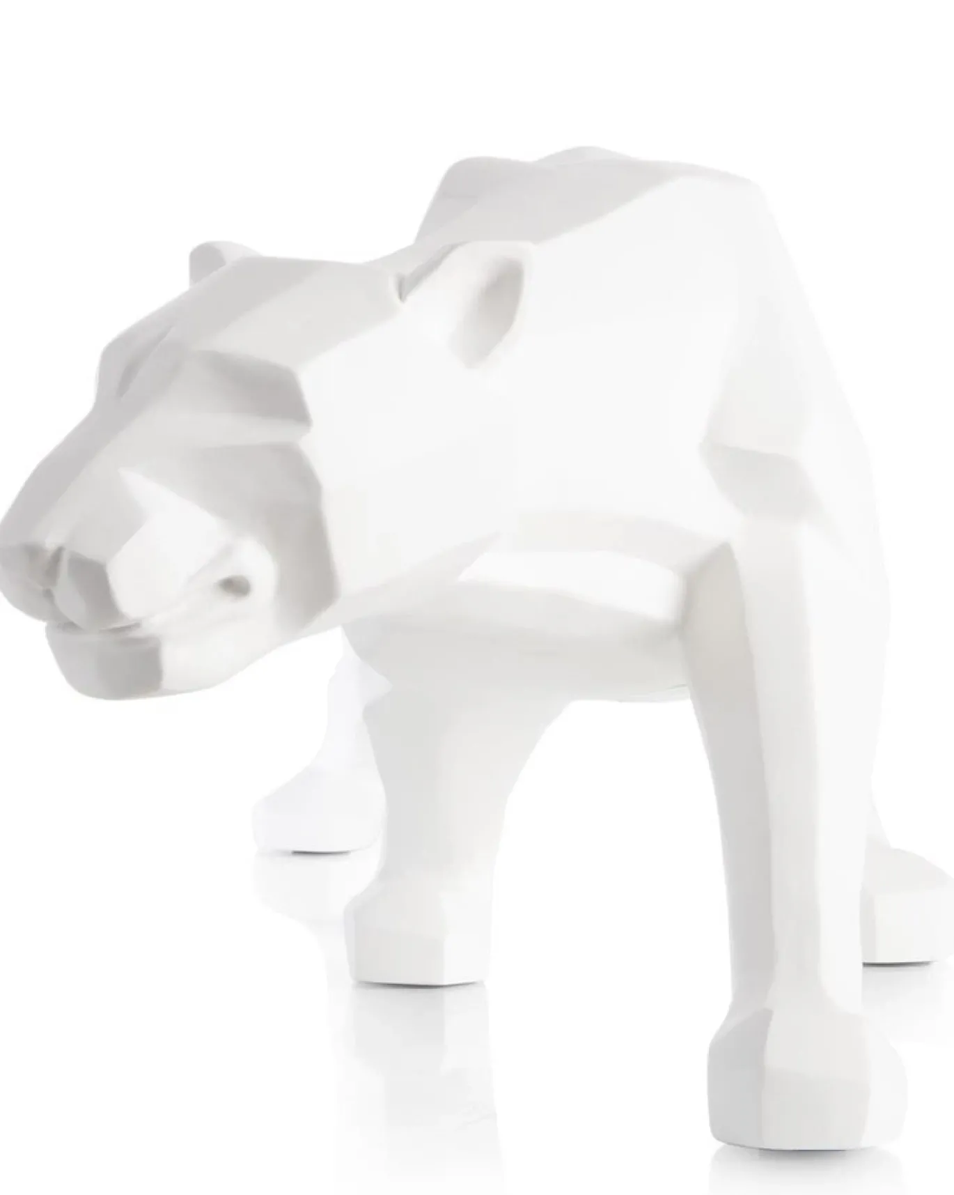 Coco Maison Beeld Walking Leo 23,5cm Wit