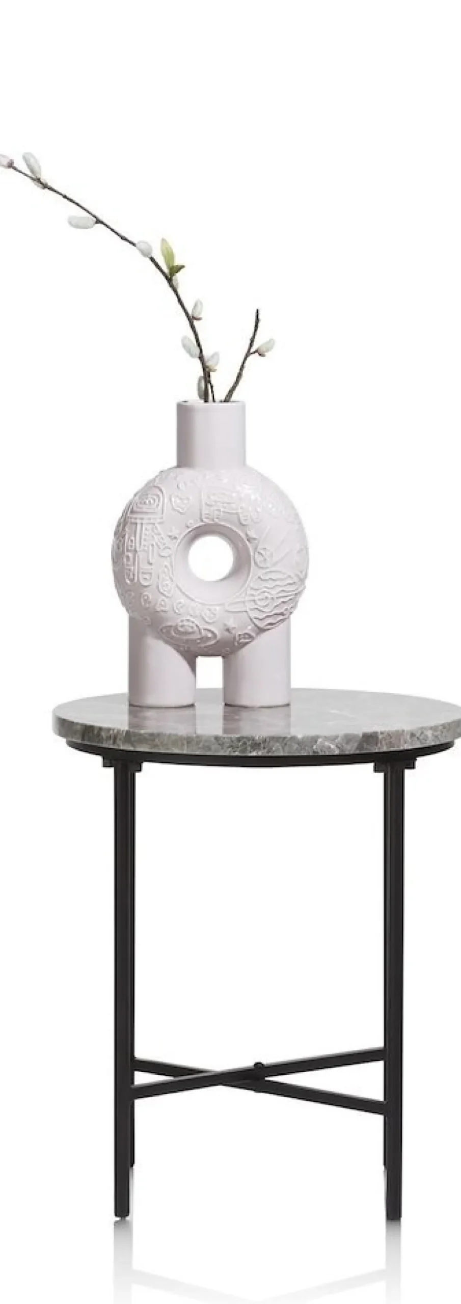 Coco Maison Bijzettafel Adrian 40cm Grijs