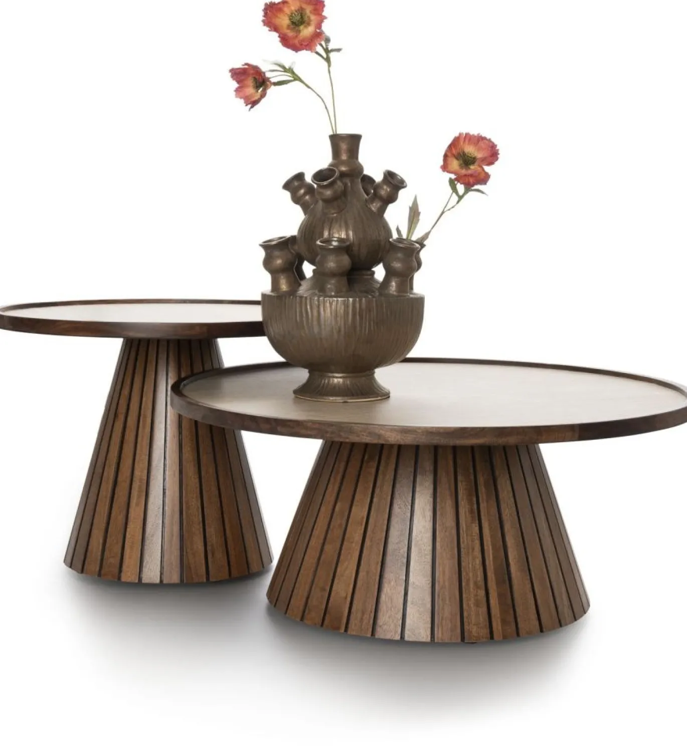 Coco Maison Bijzettafel Cleo Bruin Ø60cm