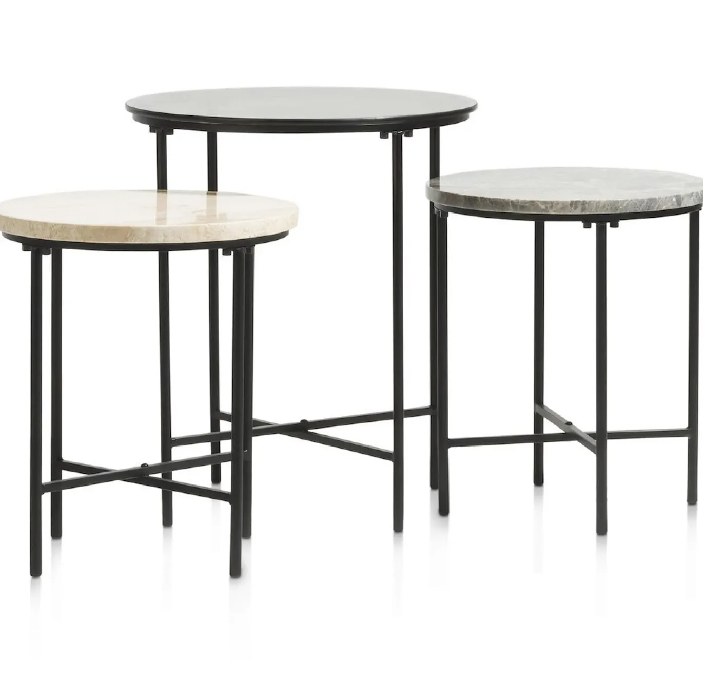 Coco Maison Bijzettafel Nathan 50cm Antraciet