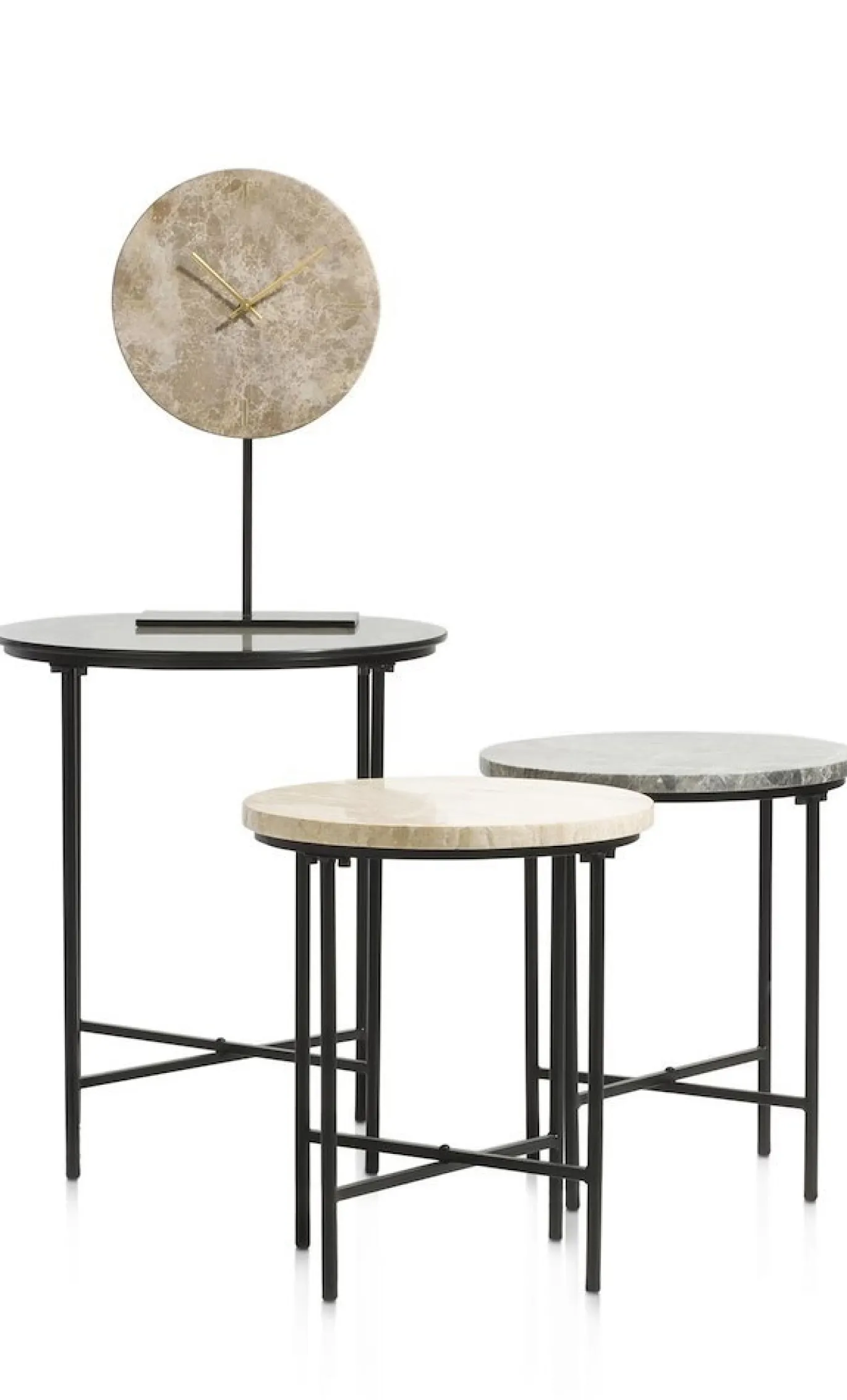 Coco Maison Bijzettafel Nathan 50cm Antraciet