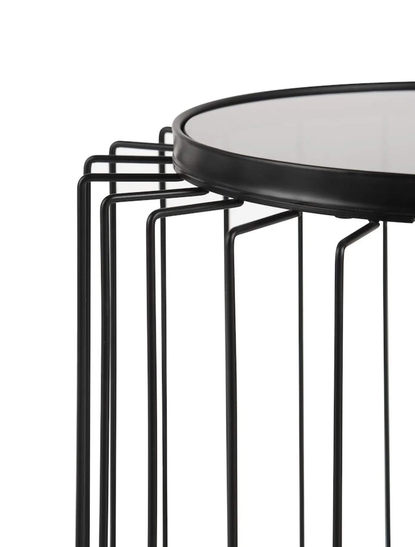 Coco Maison Bijzettafel Riv Ø45cm Zwart