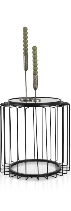 Coco Maison Bijzettafel Riv Ø45cm Zwart
