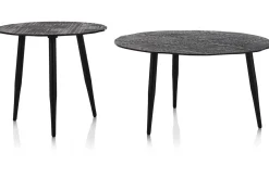 Coco Maison Bijzettafel Vica Ø70cm Zwart