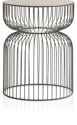 Coco Maison Bijzettafel Zina Taupe Ø35cm