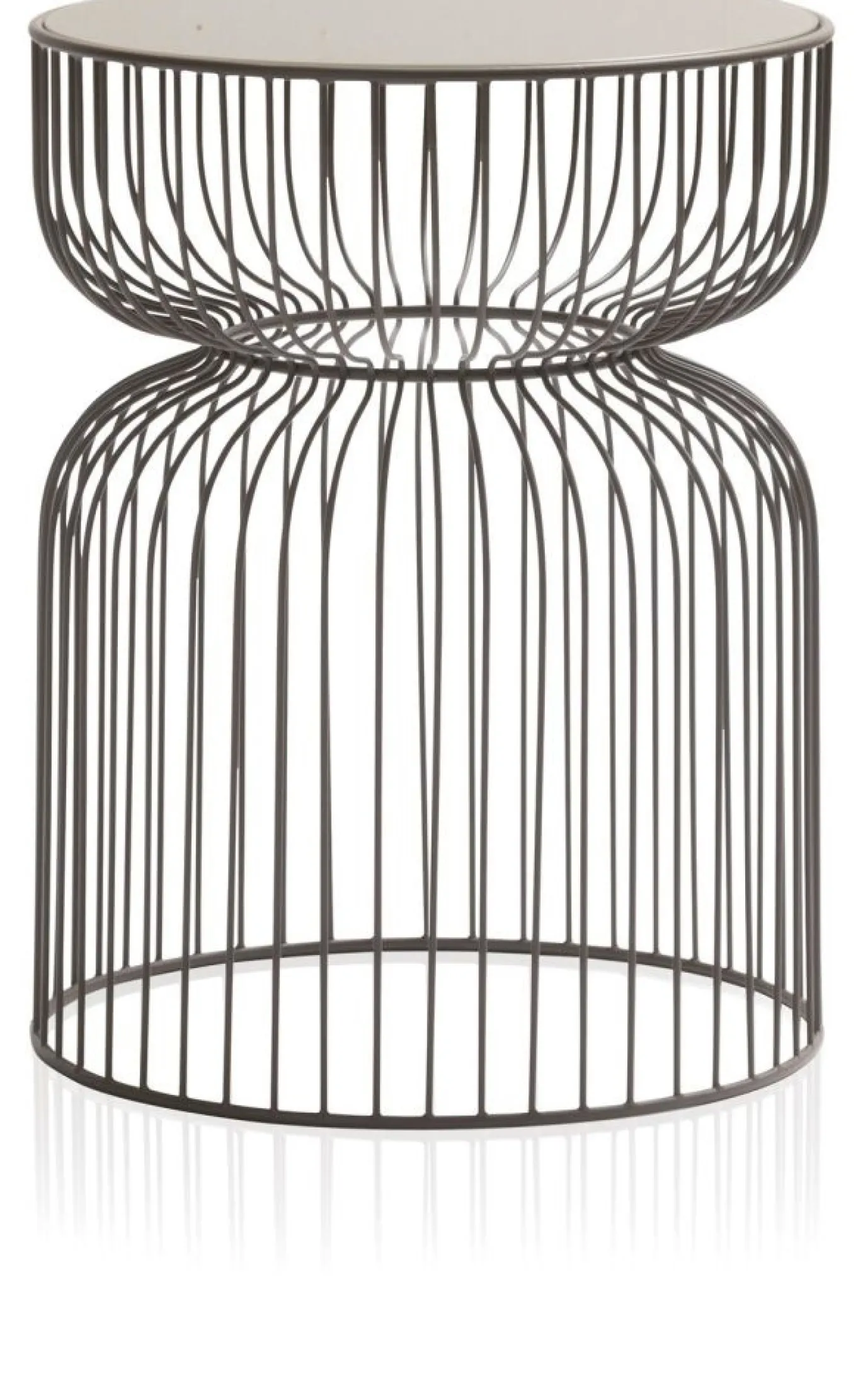 Coco Maison Bijzettafel Zina Taupe Ø35cm