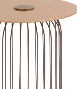 Coco Maison Bijzettafel Zora Oranje Ø40cm