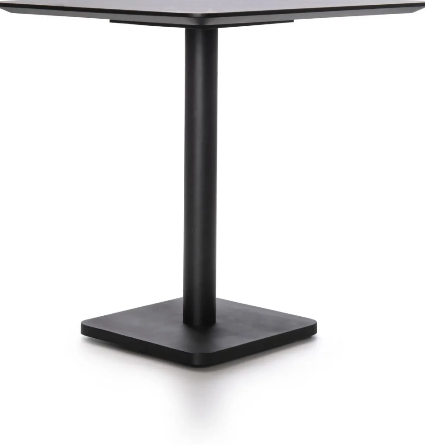 Coco Maison Bistrotafel Brest Marmer Lichtgrijs/Zwart 75x75cm