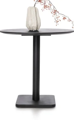 Coco Maison Bistrotafel Brest Steen Antraciet/Zwart Ø80cm